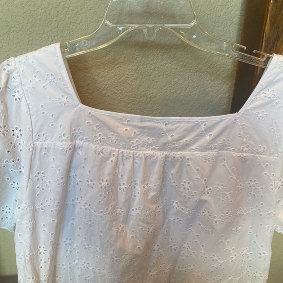 Talbot’s Eyelet Square Neck Top, M - Picture 8 of 8